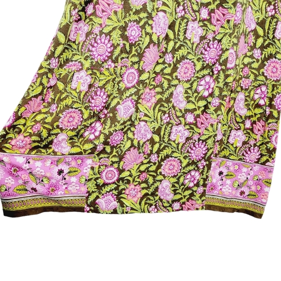 J.Jill green and pink floral dress size S - Picture 7 of 13